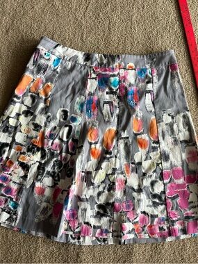 Lane Bryant Plus Size Skirt with Multicolor Abstract Print